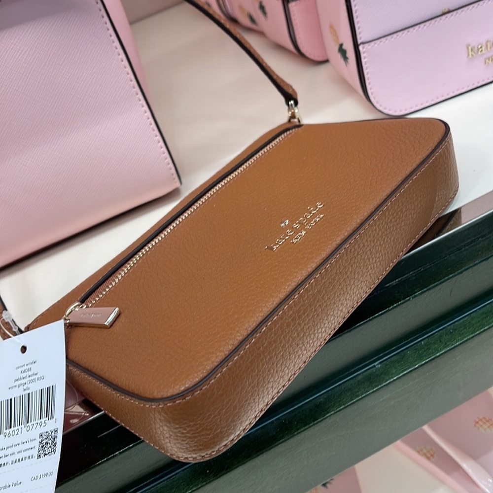 Kate Spade Leila Pebble Leather Convertible Wristlet Wallet Clutch
Warm Gngrbrd - Picture 14 of 16